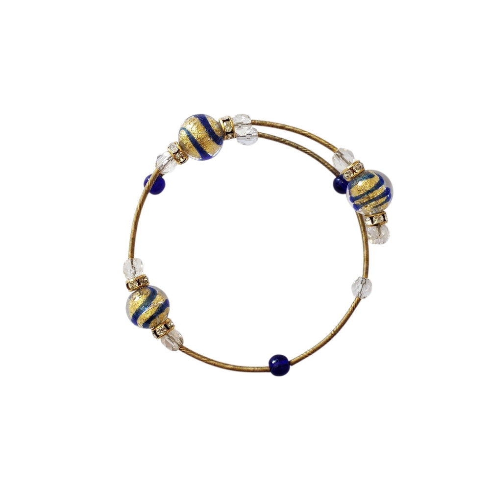 Wired Bracelet with glass beads
